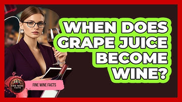 When Does Grape Juice Become Wine? - Fine Wine Facts