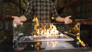 How to Make a Custom Glass Flame Guard for your Gas Fire Pit