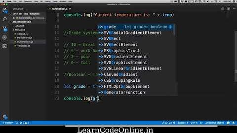 Boolean and Undefined Variables in Javascript
