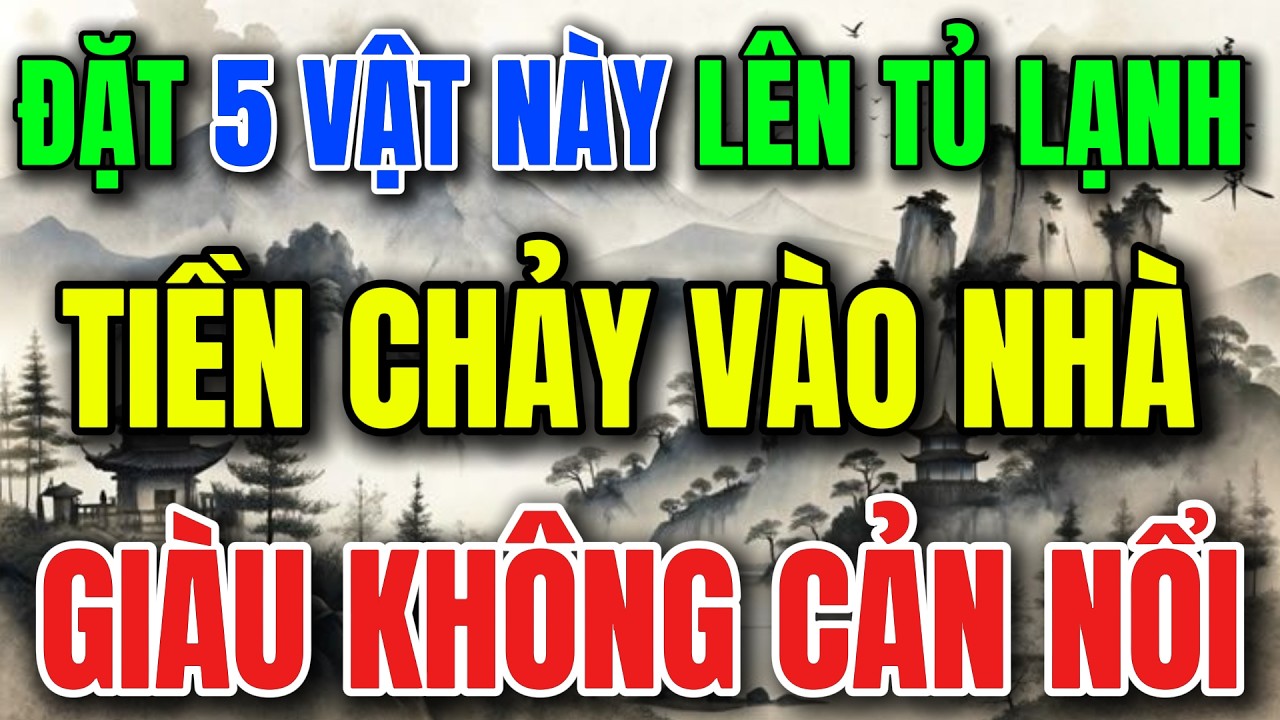 CHỈ CẦN ĐẶT 5 VẬT NÀY LÊN TỦ LẠNH, TIỀN TỰ CHẢY VÀO NHÀ, GIÀU KHÔNG CẢN NỔI -Lời Phật Dạy