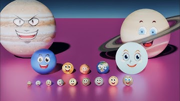 Solar System Size Comparison 3D || Planets, Dwarf Planets & Moons || Universe Size Comparison 3D
