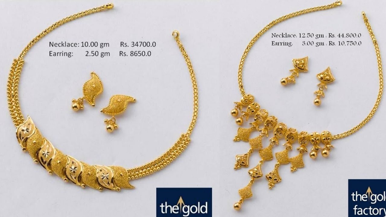 Simple Gold Necklaces Designs With 