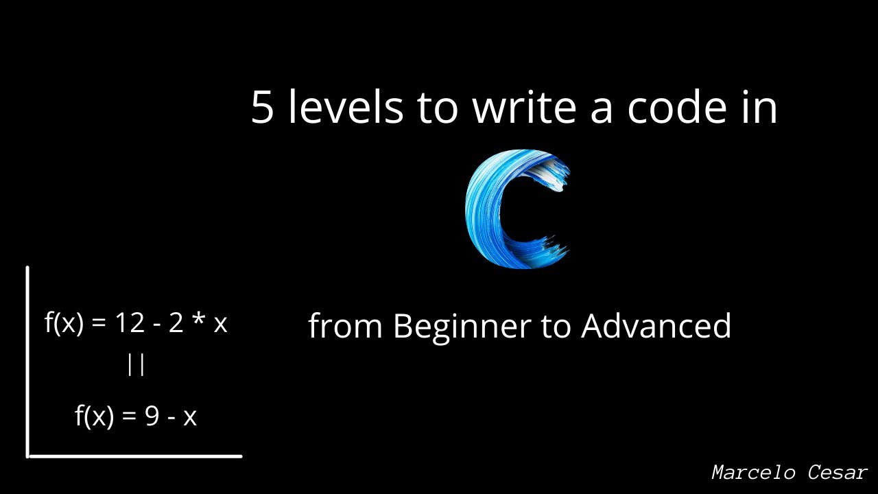 5 levels to write a code in C from Beginner to Advanced - YouTube