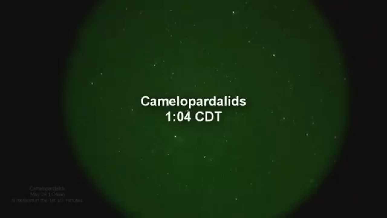 Camelopardalids Meteor Shower, NOT a dud with night vision. YouTube