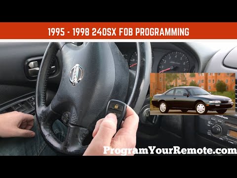 How to program a Nissan 240sx remote key fob 1995 - 1998