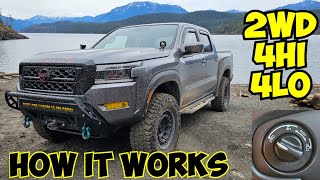 How To Use 2wd, 4HI & 4LO In A 2022+ Nissan Frontier Pro4x