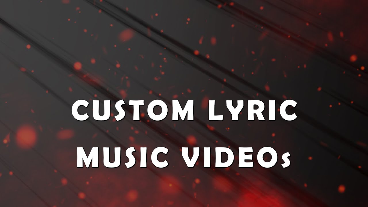 🎶 Custom Lyric Videos for Artists | Motion Graphics & Music Video Editing