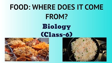 FOOD:WHERE DOES IT COME FROM | BIOLOGY | CLASS 6 | CHAPTER 1 | CBSE and NCERT syllabus