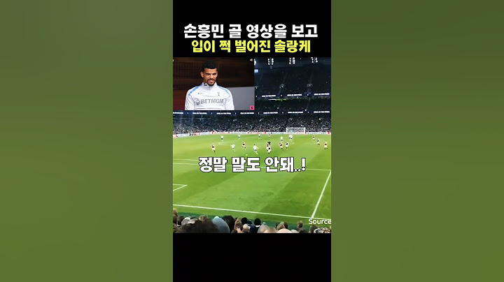 손흥민 골 영상에 '미친' 연발한 솔랑케 반응