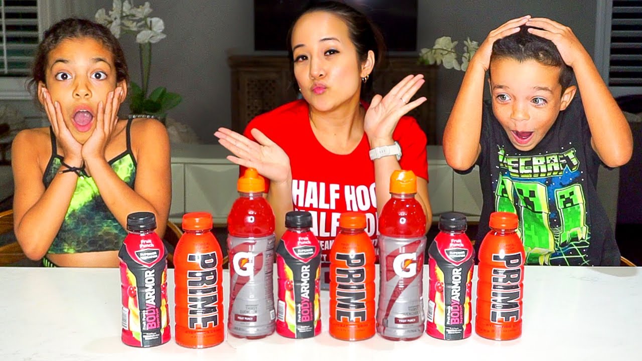 DRINK PRIME vs GATORADE vs BODY ARMOR TRYING HYDRATION DRINKS The