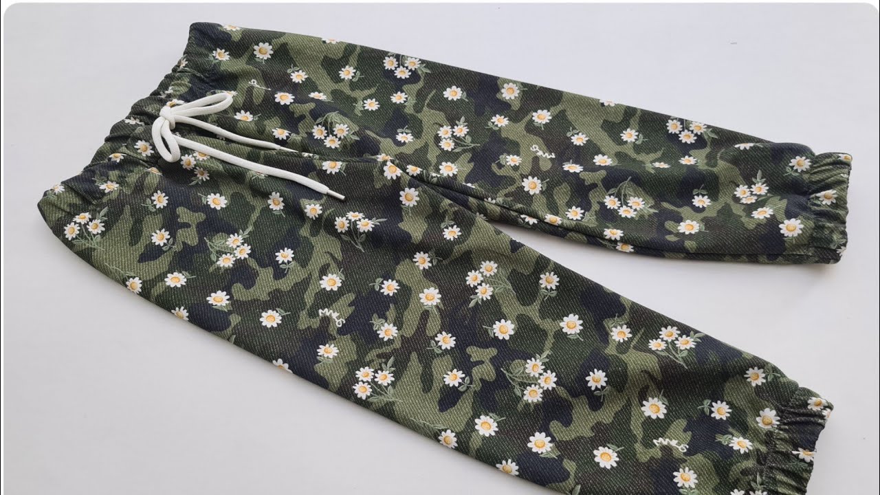 Легко раскроить и сшить детские спортивные штаны / изготовление брюк для детей 4–5 лет