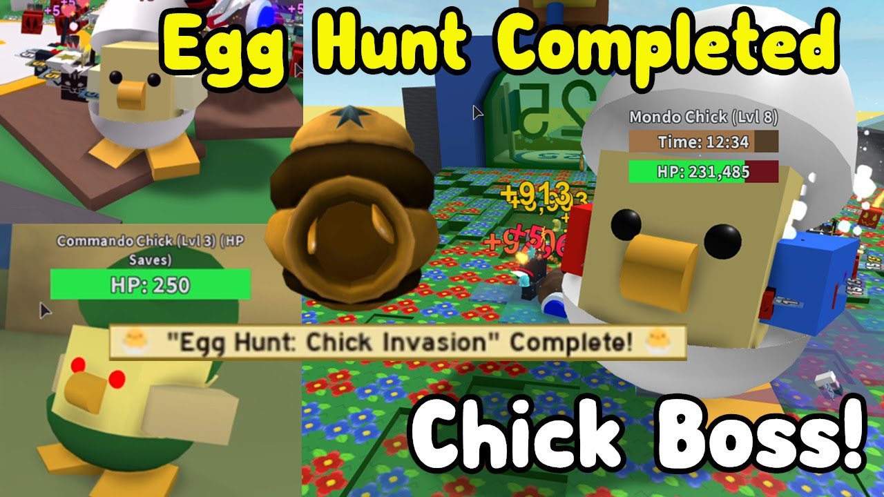 Chick Boss Completed Egg Hunt Mission For Bee Swarm Simulator New