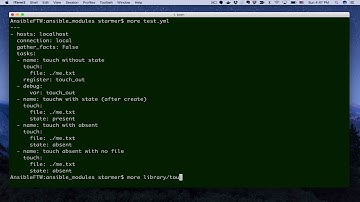 Create a simple Ansible module with Bash