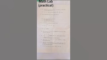 Math Lab practical (non major)    question 2023.  honours 2nd year. nu