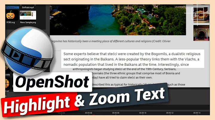 Create Highlight Text with Zoom in Effect | OpenShot Tutorial