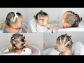 5 TODDLER HAIRSTYLES IN 5 MIN- HAIRSTYLES FOR BABIES WITH CURLS