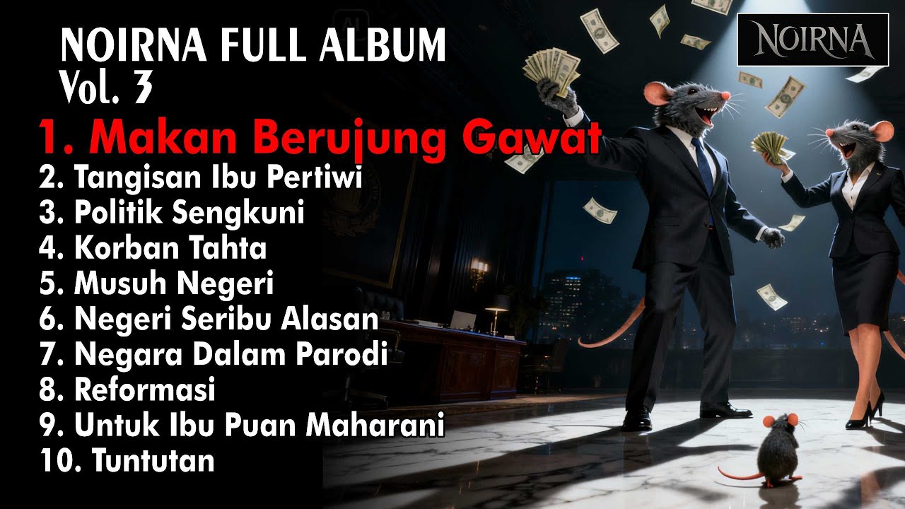 NOIRNA FULL ALBUM VOL 3 || LAGU KRITIK SOSIAL || MAKAN BERGIZI GRATIS - NOIRNA RAP HIJAB