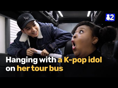 Video K-pop idol takes me to her tour bus!ㅣ82minutes - youtube
