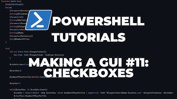 PowerShell Tutorials : Making a GUI Part 11 - Checkboxes