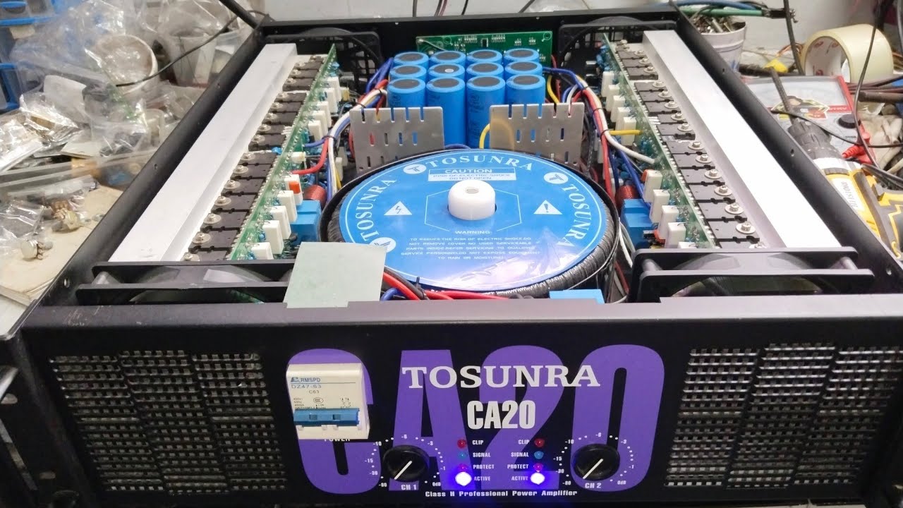 TOSUNRA CA20 POWER AMPLIFIER MAHINA ANG AUDIO PAANU AYUSIN O PAANU E REPAIR