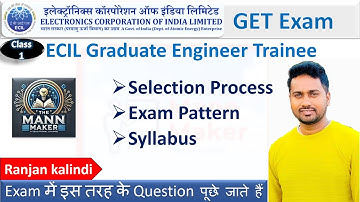 ECIL GET Syllabus And Selection Process Discussion | Graduate Trainee Engineer | ECE