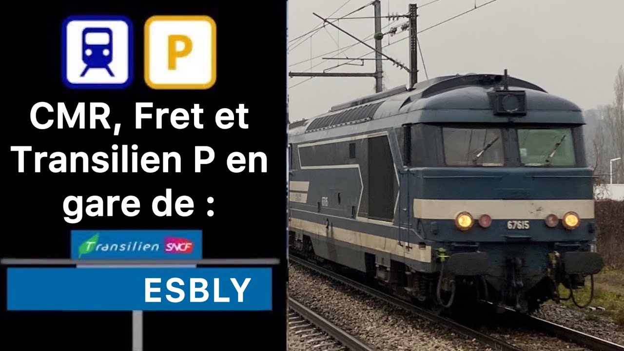 CMR, Transilien P, Fret et TER en gare d’Esbly
