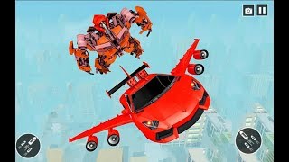 驚くべき空飛ぶ自動車ロボット Part-1 | Rescue City Transformation Simulator Android ゲームプレイ screenshot 5