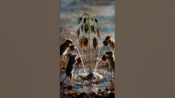 Rats saved the bell peppers from drying by watering them 😭 #ai #tree #save #water