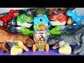 Jurassic World Unboxing Review Asmr Colorful Dinosaur T-rex Triceratops Captivz Egg Smashers Rocket