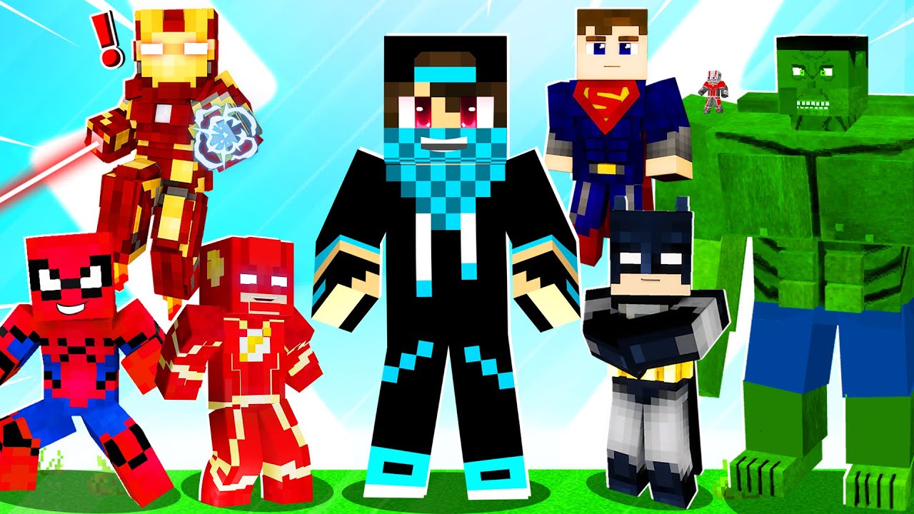 Stealing Every SUPERHERO Suit in Minecraft - YouTube