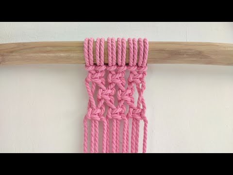 Macrame Pattern Using Switch Knot | MACRAME TUTORIAL #1
