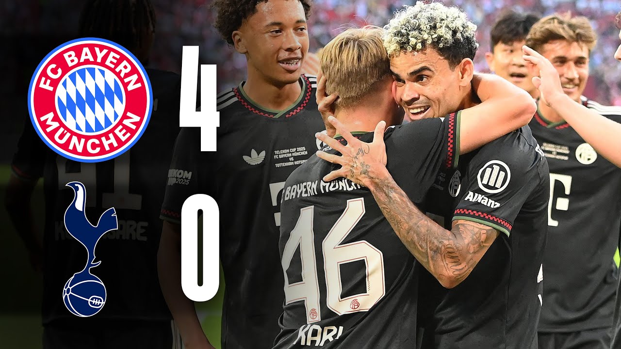 Youngsters score in convincing win | FC Bayern vs. Tottenham Hotspur | Telekom Cup Highlights