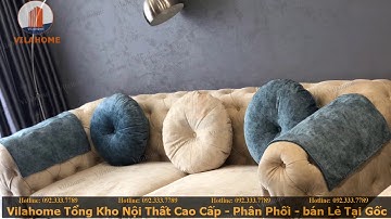 SOFA TÂN CỔ ĐIỂN ĐẸP SANG TRỌNG CHO PHÒNG KHÁCH TẠI VILAHOME