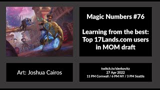 Magic Numbers #76: Learning from the best?
This episode I look at the data of different win rate user tiers on 17Lands.com. In 17L data you can look specific at top win rate players group, a bunch that has a ~60% win rate across multiple formats. What do those players do differently? What color pairs, cards are they high on compared to the rest of the users? How do they use battles compared to the rest?
But aside from looking at the top users I am asking: is it always worth to try and copy best players and the way they draft? And my conclusion is: not necessarily. Some cards will play amazingly in the hands of a seasoned grinder, but players who are still learning can actually harm their win rate by trying to replicate best players strategies. And data can point us to which cards can be trickier to use and which strategies are more accommodating to beginner level drafters.
This podcast is sponsored by mtgazone.com - get your reading fix from the best and brightest Magic writers in the business.
If you like the videos I put out, consider becoming a patron on patreon.com/sierkovitz to get extra access, perks and the good feeling of supporting my work. Magic Numbers #76: Learning from the best?