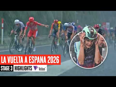 Weather CHAOS ⛈️ La Vuelta a España 2026 Stage 3 Highlights