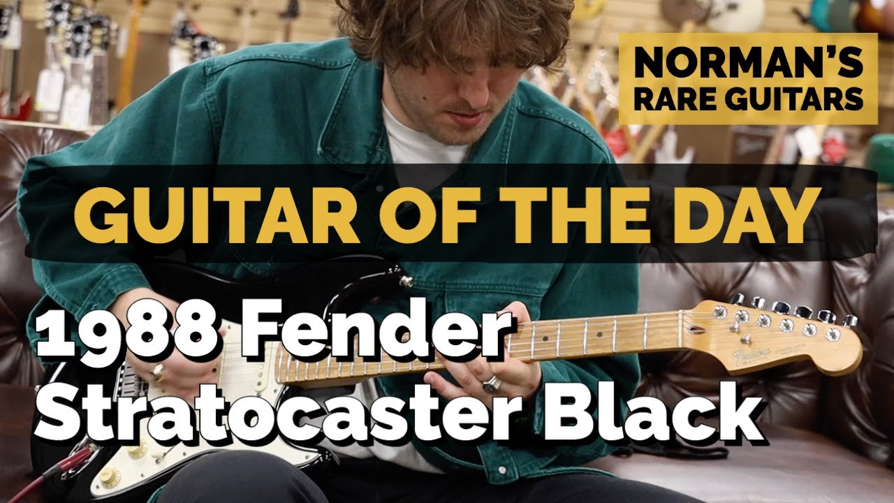 Guitar of the Day: 1988 Fender Stratocaster Black | Norman's Rare