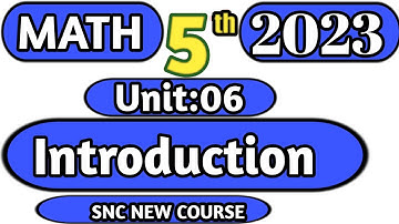 Class 5 Math Introduction of Chapter 6 Unitry Method New Course 2023