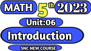 Information Class 5 Math: Introduction to Chapter 6 Unitary Method - New Course 2023 Guide