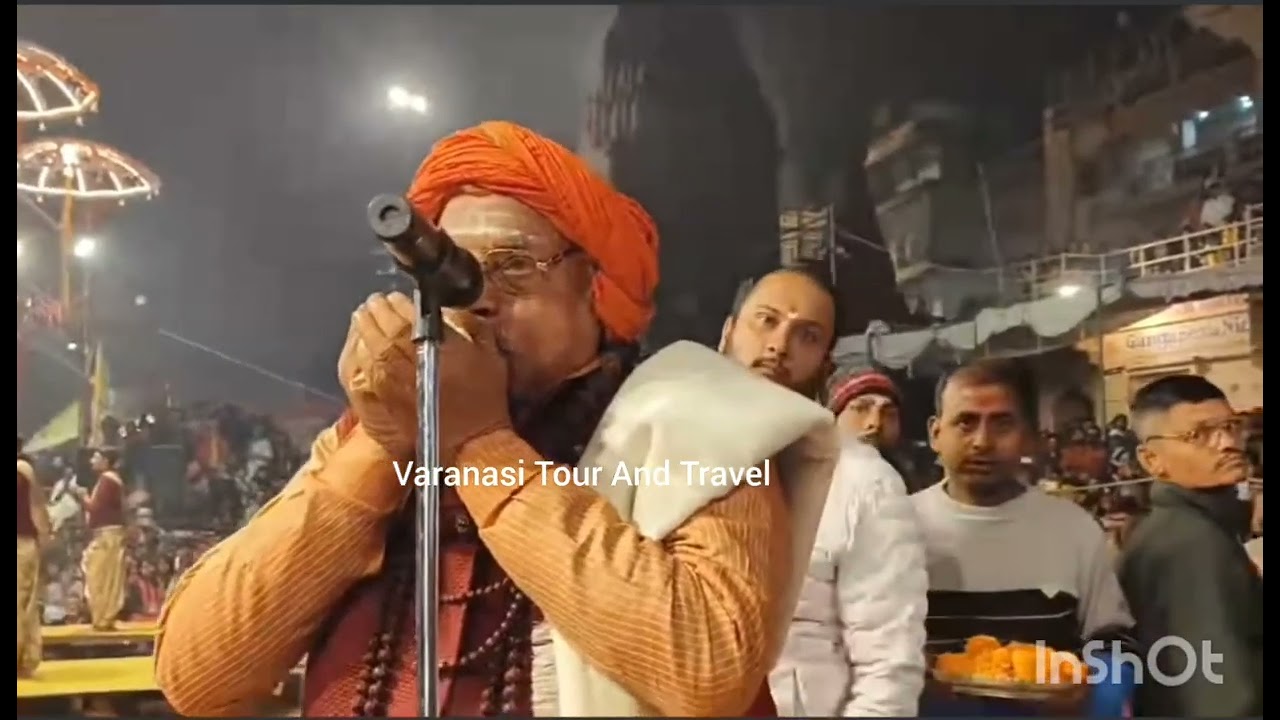 पांच मिनट पंद्रह सेकेंड शंखनाद से शुरू हुई मां गंगा की आरती,घंट घड़ियाल और डमरू की आवाज गंगा आरती