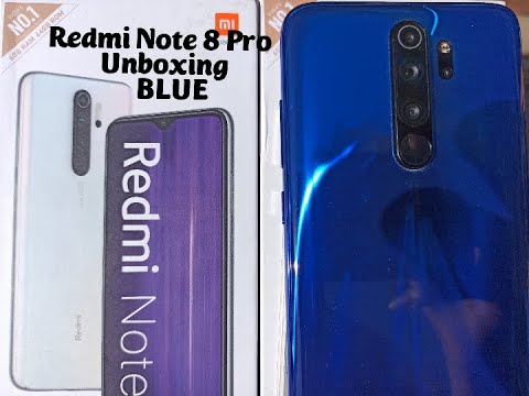Redmi Note 8 Pro Blue Colour Unboxing & Hands On 