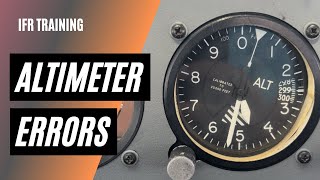 Why Your Altimeter Lies in Hot Weather (and why it matters on an IFR approach) Profile