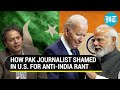 Pakistani journalist gets shamed again for antiindia rant in us  watch