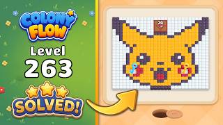 Colony Flow! - Level 263 Walkthrough 🧩 | Solution & Gameplay (ABI GAMES) 🐜