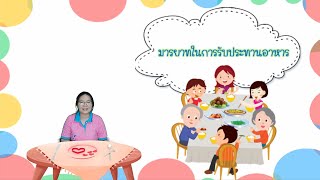 6.มารยาทในการรับประทานอาหาร วิชาการงานอาชีพ ชั้นประถมศึกษาปีที่ 4 By Kru Up