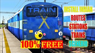 How To Install Free Indian Addons Routes, Trains, Stations, In Train Simulator Classic | 100% Free | screenshot 3