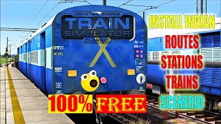 How To Install Free Indian Addons Routes, Trains, Stations, In Train Simulator Classic | 100% Free | screenshot 4