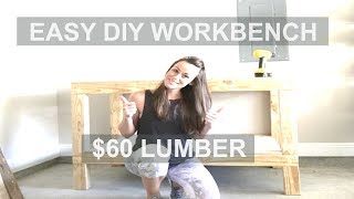 How to build an Easy Garage Workshop Workbench | $60 Lumber (Ana White) Click the red SUBSCRIBE button to see more videos 