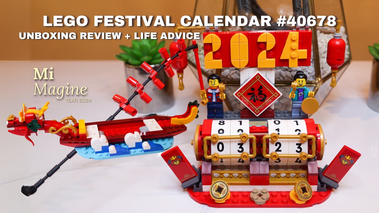 4K] Chinese New Year LEGO Festival Calendar 40678 Unboxing Review
