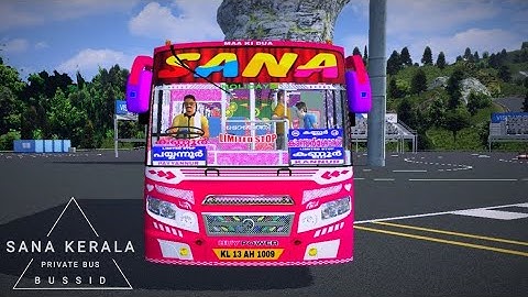 SANA Kerala Private Bus Mod In Bus Simulator Indonesia - Bussid Bus Mod - Bussid Car Mod - Bussid