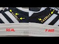 Real vs fake Adidas Gazelle bold shoes. How to spot fake Adidas Gazelle sneakers